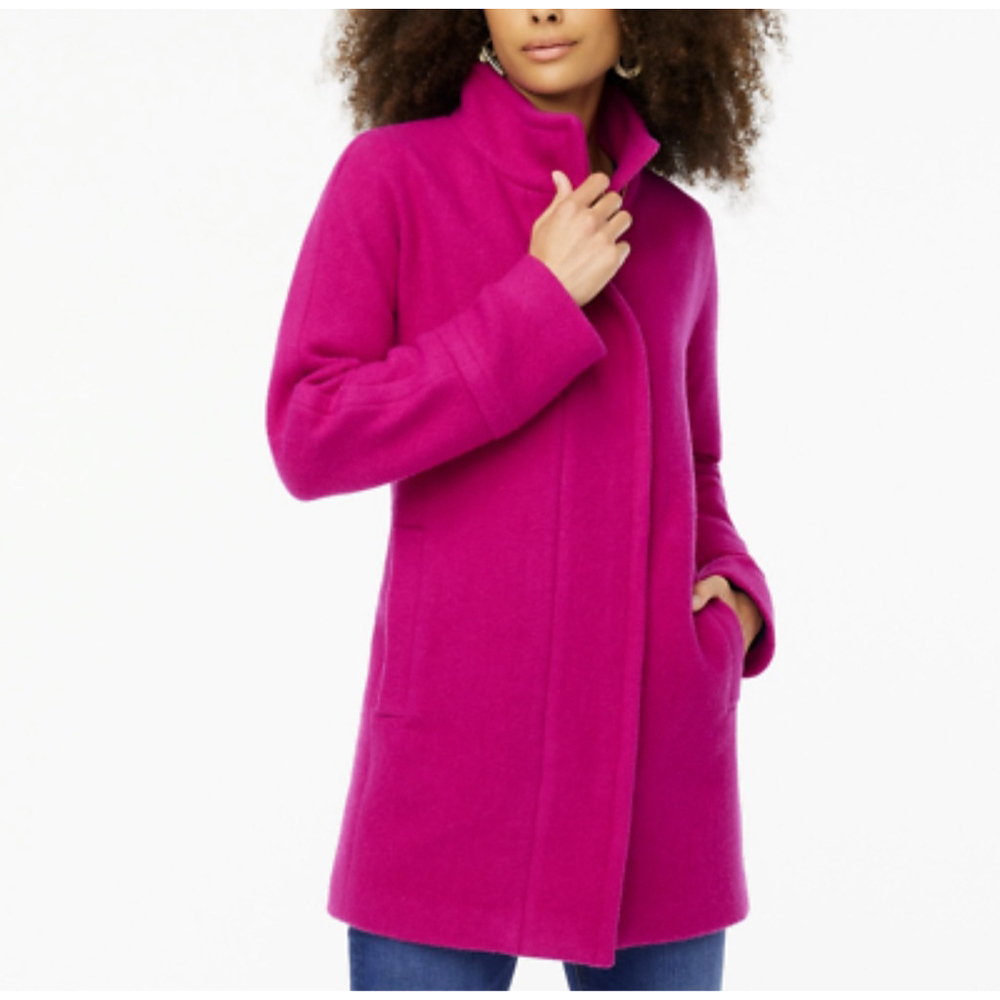 J. Crew New! Italian Boiled Wool Blend Coat